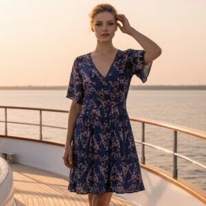 Band of Gypsies Floral Printed Dress Size Small